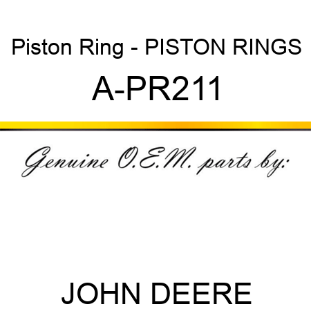Piston Ring - PISTON RINGS A-PR211