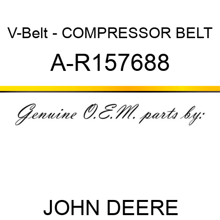 V-Belt - COMPRESSOR BELT A-R157688
