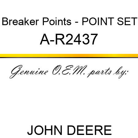 Breaker Points - POINT SET A-R2437