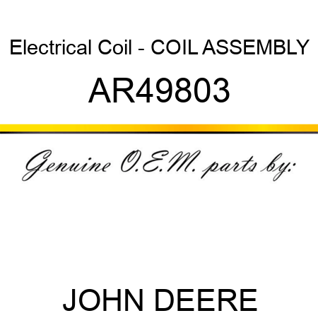Electrical Coil - COIL ASSEMBLY AR49803