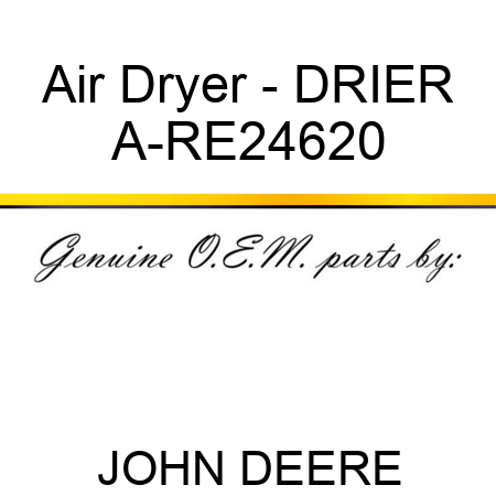 Air Dryer - DRIER A-RE24620