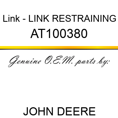 Link - LINK, RESTRAINING AT100380