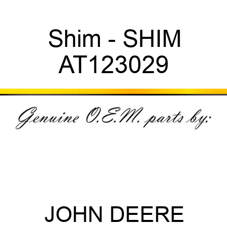 Shim - SHIM AT123029