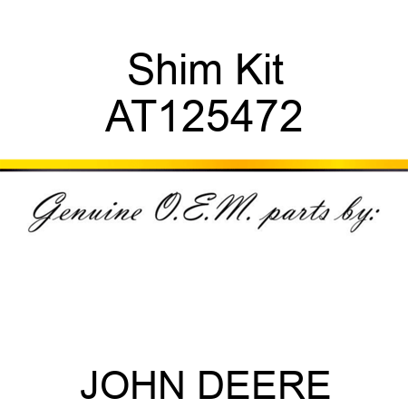 Shim Kit AT125472