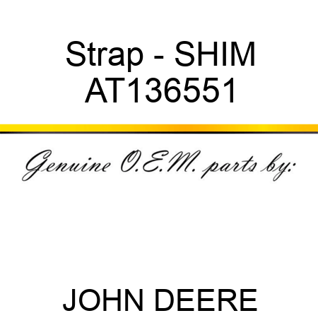 Strap - SHIM AT136551