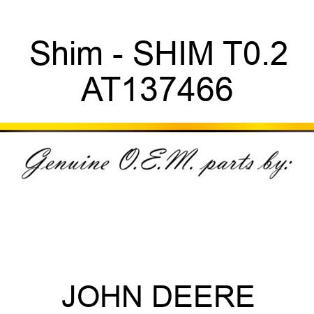 Shim - SHIM T0.2 AT137466