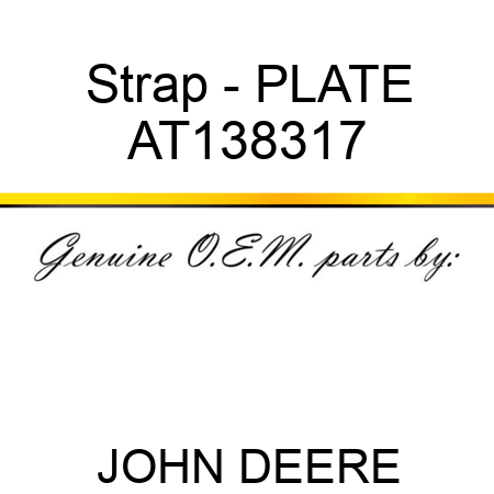 Strap - PLATE AT138317