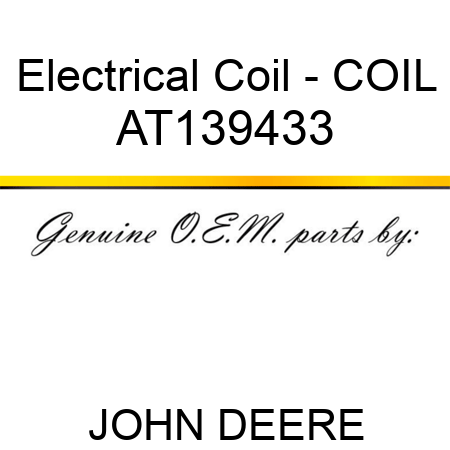 Electrical Coil - COIL AT139433