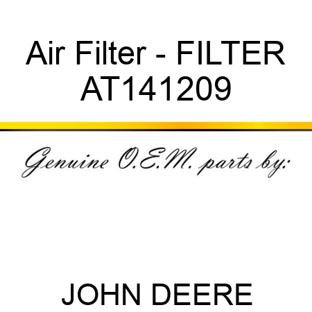 Air Filter - FILTER AT141209