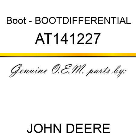 Boot - BOOT,DIFFERENTIAL AT141227