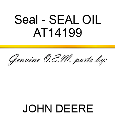 Seal - SEAL OIL AT14199