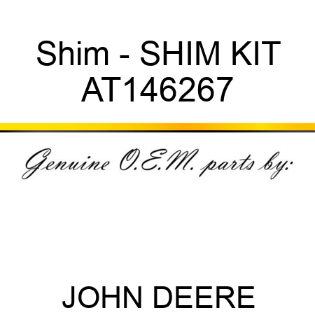 Shim - SHIM KIT AT146267