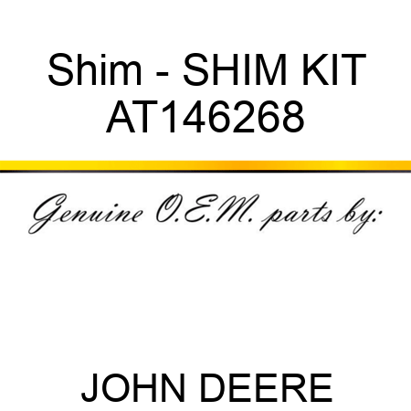 Shim - SHIM KIT AT146268