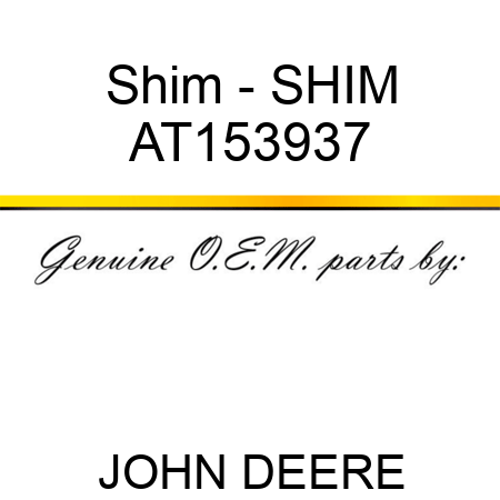 Shim - SHIM AT153937