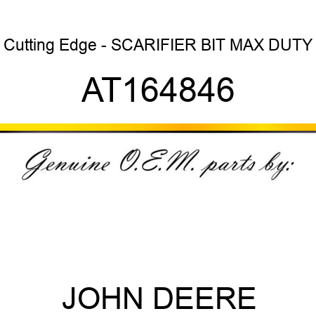 Cutting Edge - SCARIFIER BIT, MAX DUTY AT164846