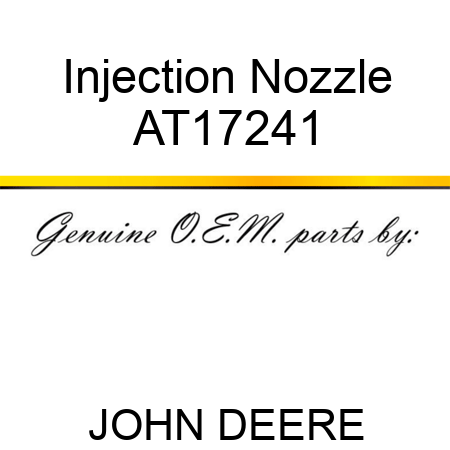 Injection Nozzle AT17241