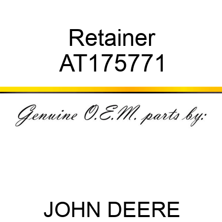 Retainer AT175771