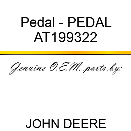 Pedal - PEDAL AT199322