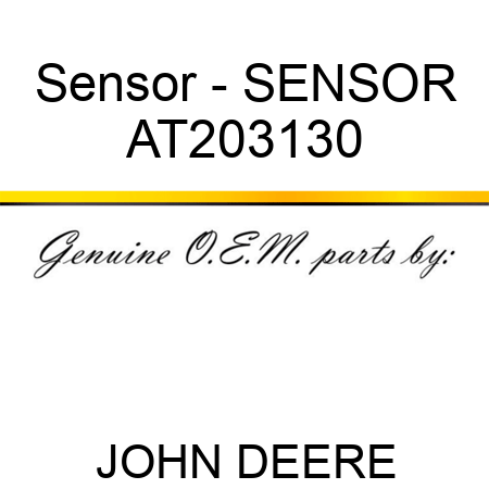 Sensor - SENSOR AT203130