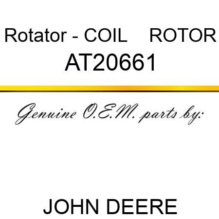 Rotator - COIL    ,ROTOR AT20661