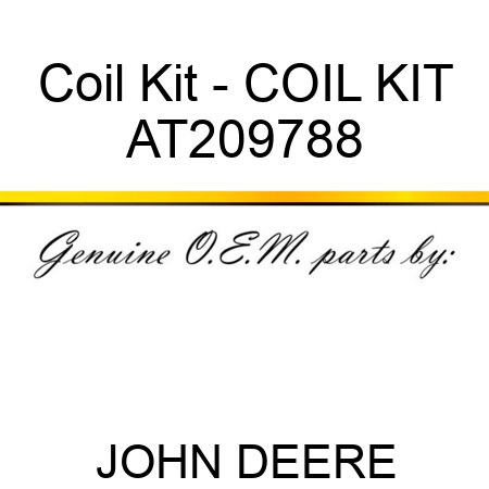 Coil Kit - COIL KIT AT209788