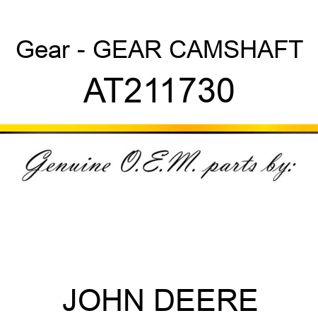 Gear - GEAR, CAMSHAFT AT211730