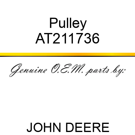 Pulley AT211736