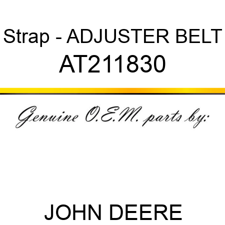Strap - ADJUSTER, BELT AT211830