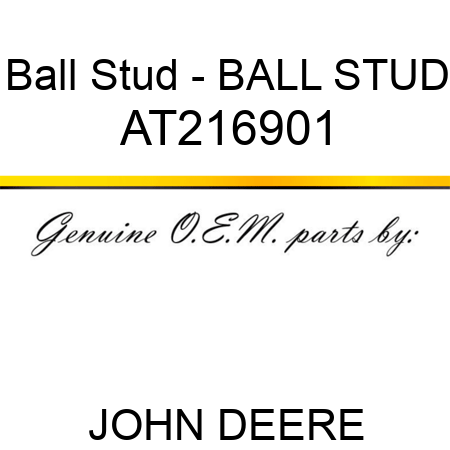 Ball Stud - BALL STUD AT216901