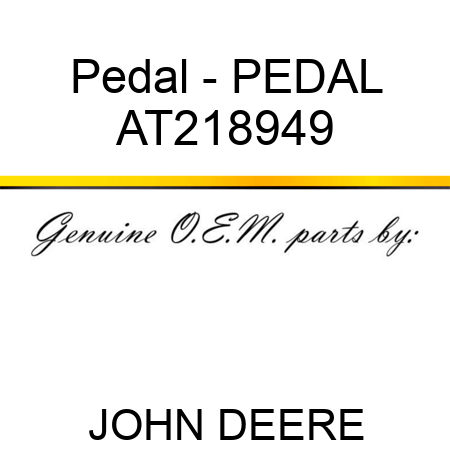 Pedal - PEDAL AT218949