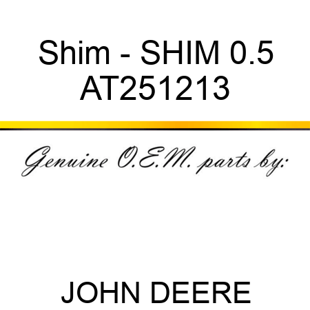 Shim - SHIM 0.5 AT251213
