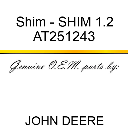 Shim - SHIM 1.2 AT251243