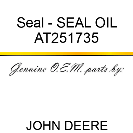 Seal - SEAL OIL AT251735