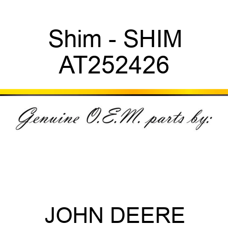 Shim - SHIM AT252426