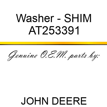 Washer - SHIM AT253391