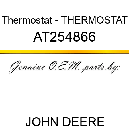 Thermostat - THERMOSTAT AT254866