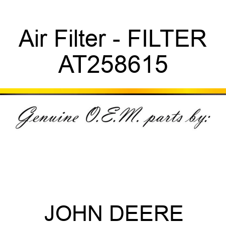 Air Filter - FILTER AT258615