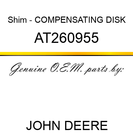 Shim - COMPENSATING DISK AT260955