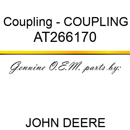 Coupling - COUPLING AT266170