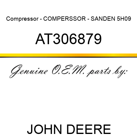 Compressor - COMPERSSOR - SANDEN 5H09 AT306879