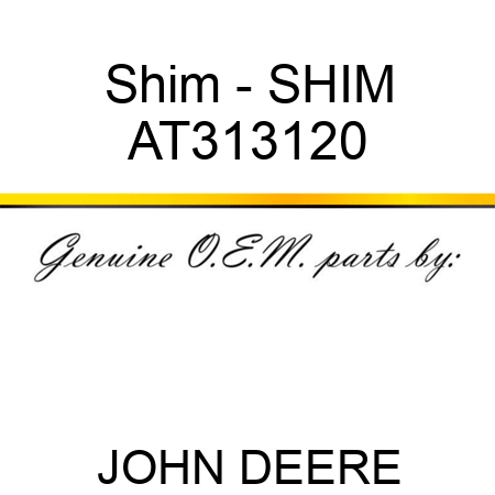 Shim - SHIM AT313120