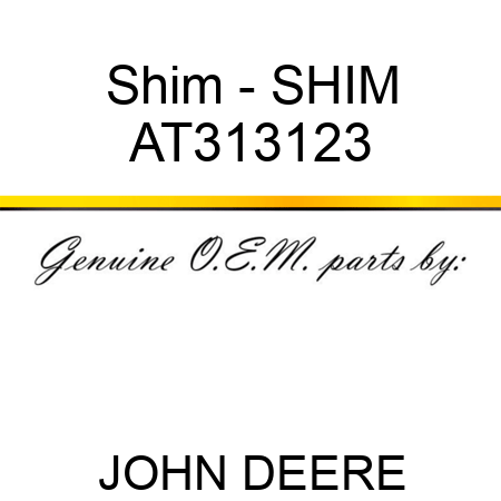 Shim - SHIM AT313123