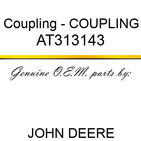 Coupling - COUPLING AT313143