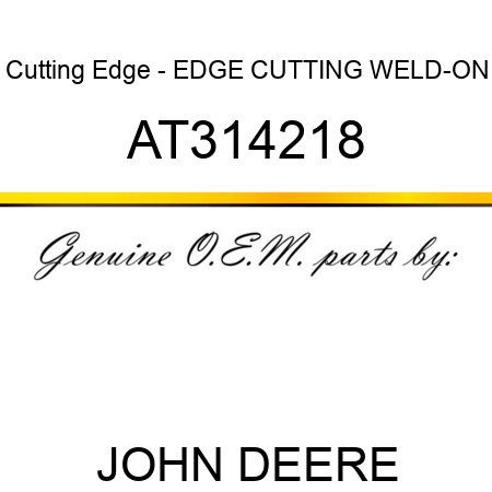Cutting Edge - EDGE, CUTTING WELD-ON AT314218