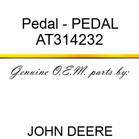 Pedal - PEDAL AT314232