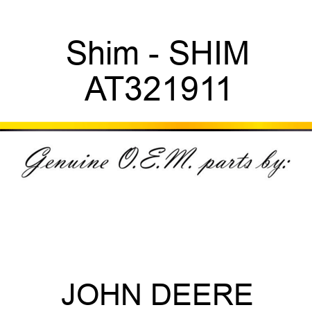 Shim - SHIM AT321911