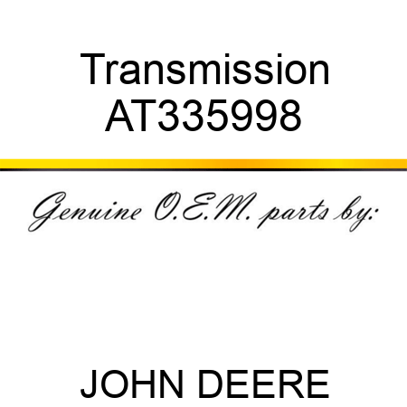 Transmission AT335998