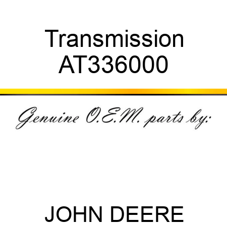 Transmission AT336000