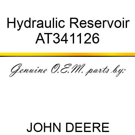 Hydraulic Reservoir AT341126