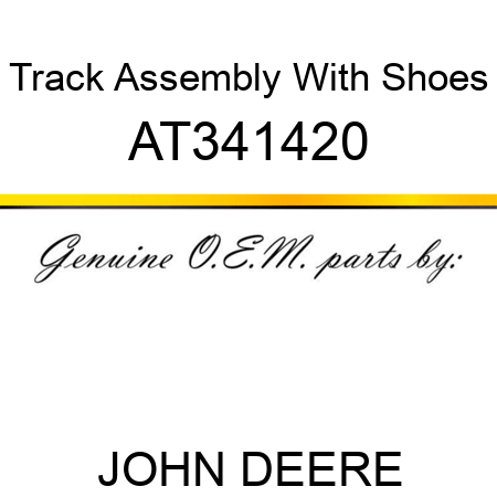 Track Assembly With Shoes AT341420